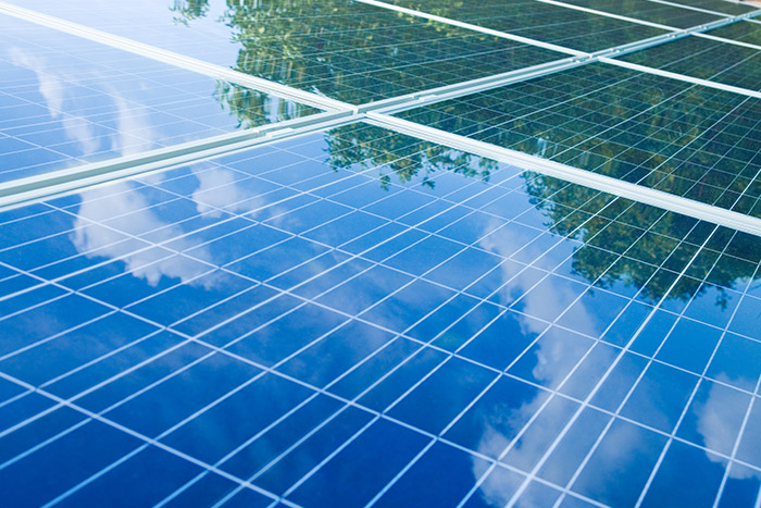 Solar panel cleaning image